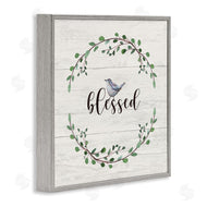 Elizabeth Tyndall | Blessed Phrase Bird and Wreath