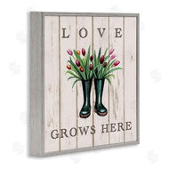 Elizabeth Tyndall | Love Grows Here Rainboot Bouquets