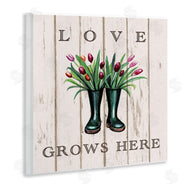 Elizabeth Tyndall | Love Grows Here Rainboot Bouquets