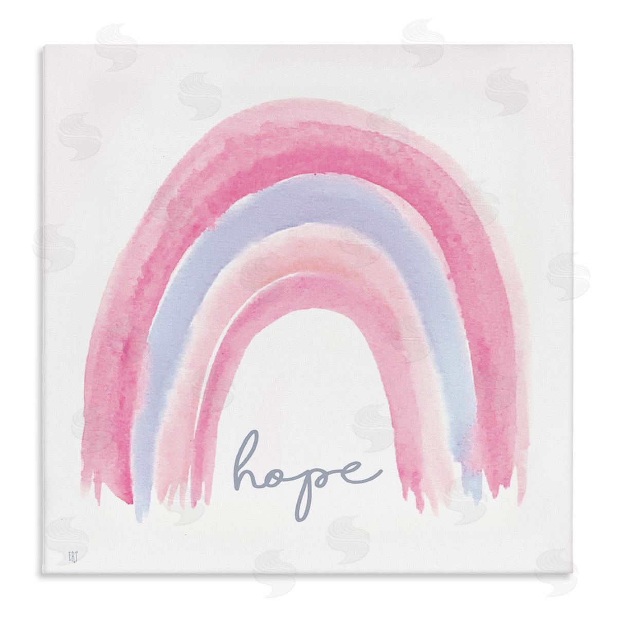 Elizabeth Tyndall Hope Watercolor Pink Purple Rainbow Canvas Wall Art