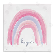 Elizabeth Tyndall | Hope Watercolor Pink Purple Rainbow