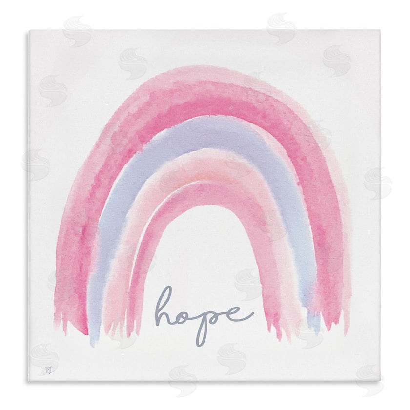 Elizabeth Tyndall | Hope Watercolor Pink Purple Rainbow