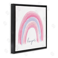 Elizabeth Tyndall | Hope Watercolor Pink Purple Rainbow