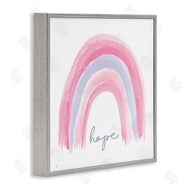 Elizabeth Tyndall | Hope Watercolor Pink Purple Rainbow
