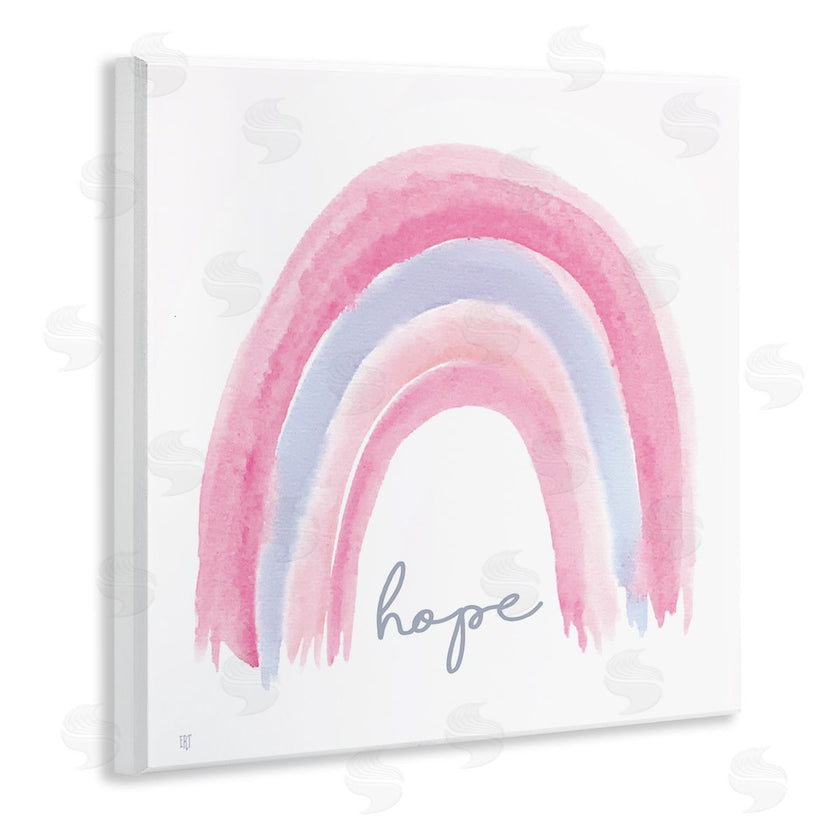 Elizabeth Tyndall | Hope Watercolor Pink Purple Rainbow