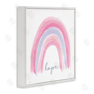 Elizabeth Tyndall | Hope Watercolor Pink Purple Rainbow