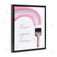 Elizabeth Tyndall | Live Your Dream Paintbrush Rainbow