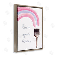 Elizabeth Tyndall | Live Your Dream Paintbrush Rainbow