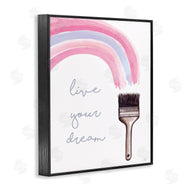 Elizabeth Tyndall | Live Your Dream Paintbrush Rainbow