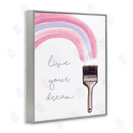 Elizabeth Tyndall | Live Your Dream Paintbrush Rainbow