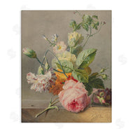 Ziwei Li | Vintage Pink Florals on Table