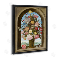Ziwei Li | Vintage Floral Bouquet Gothic Window