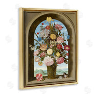 Ziwei Li | Vintage Floral Bouquet Gothic Window