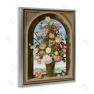 Ziwei Li | Vintage Floral Bouquet Gothic Window