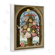Ziwei Li | Vintage Floral Bouquet Gothic Window