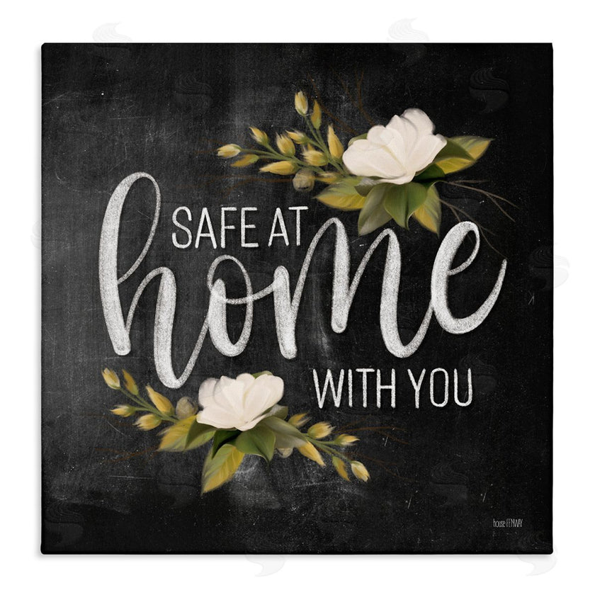 House Fenway | Safe At Home Phrase White Florals