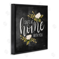House Fenway | Safe At Home Phrase White Florals