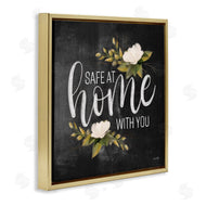 House Fenway | Safe At Home Phrase White Florals