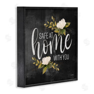 House Fenway | Safe At Home Phrase White Florals
