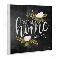 House Fenway | Safe At Home Phrase White Florals