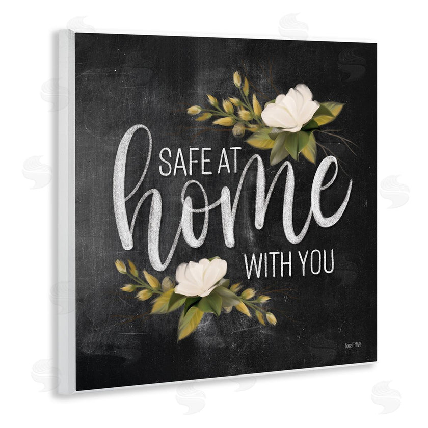 House Fenway | Safe At Home Phrase White Florals