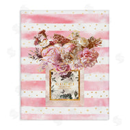 Ziwei Li | Fashion Floral Vase Pink Stripes
