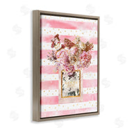 Ziwei Li | Fashion Floral Vase Pink Stripes