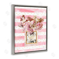 Ziwei Li | Fashion Floral Vase Pink Stripes