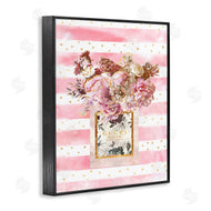 Ziwei Li | Fashion Floral Vase Pink Stripes