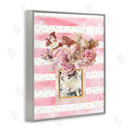 Ziwei Li | Fashion Floral Vase Pink Stripes
