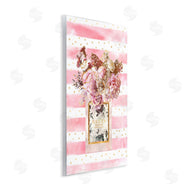 Ziwei Li | Fashion Floral Vase Pink Stripes