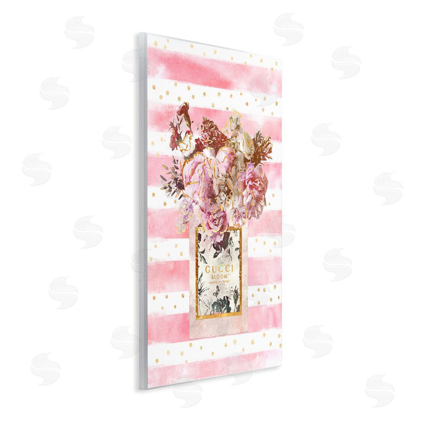 Ziwei Li | Fashion Floral Vase Pink Stripes