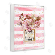 Ziwei Li | Fashion Floral Vase Pink Stripes