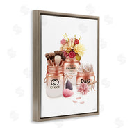 Ziwei Li | Fashion Cosmetic Jars and Floral Bouquet