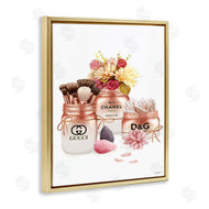Ziwei Li | Fashion Cosmetic Jars and Floral Bouquet