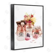 Ziwei Li | Fashion Cosmetic Jars and Floral Bouquet
