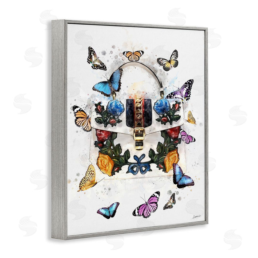 Ziwei Li | Fashion Buckle Purse Butterflies and Florals
