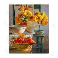 Heide Presse | Sunflower Country Chair Still Life