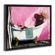 Lucia Heffernan | Moose with Wine Bathroom Claw Tub