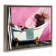 Lucia Heffernan | Moose with Wine Bathroom Claw Tub
