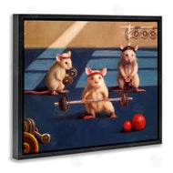 Lucia Heffernan | Mice Lifting Weights Gym Humor