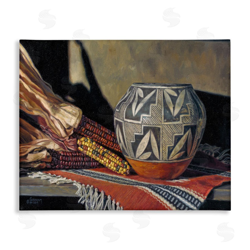David Graham | Traditional Corn Harvest Native Pottery