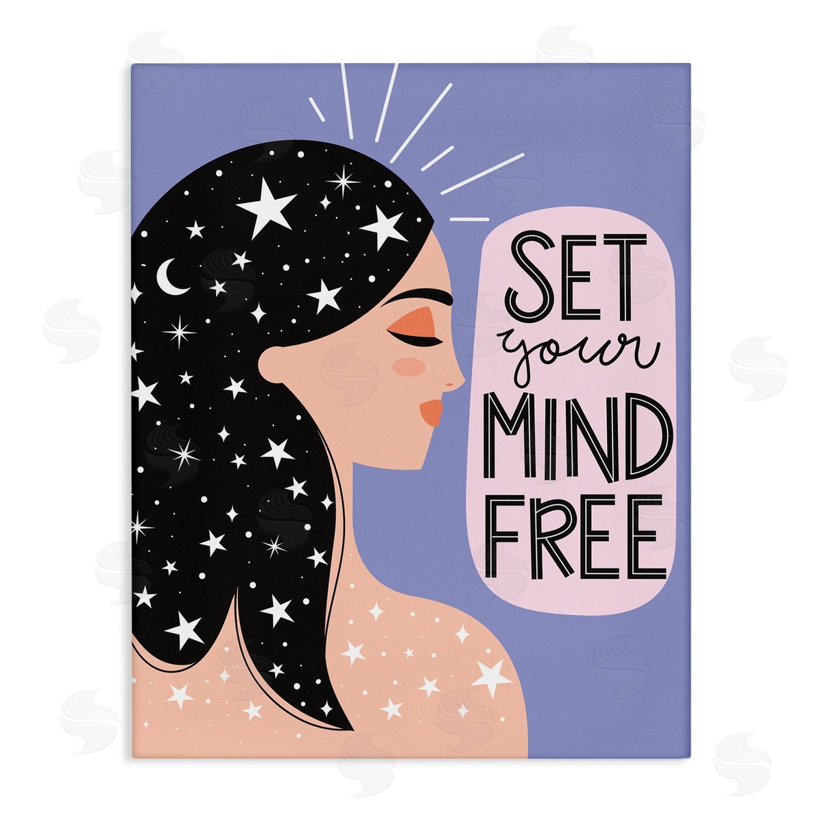 Ilis Avilés Set Your Mind Free Female Constellations Canvas Wall Art