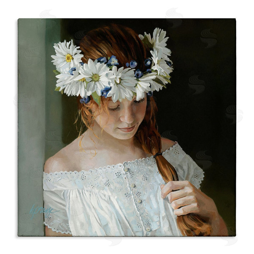 Heide Presse | Girl with Floral Daisy Crown