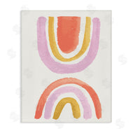 Jess Bruggink | Watercolor Rainbow Arches Pink Yellow Red