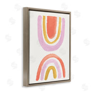 Jess Bruggink | Watercolor Rainbow Arches Pink Yellow Red