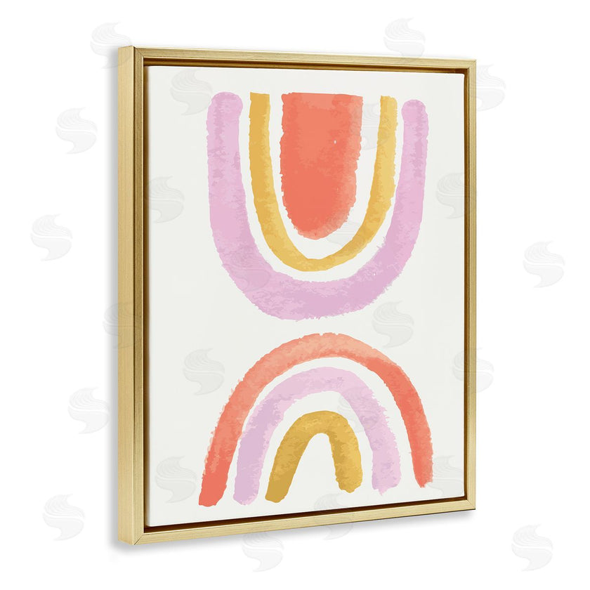 Jess Bruggink | Watercolor Rainbow Arches Pink Yellow Red