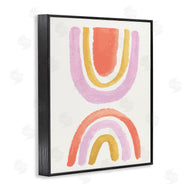 Jess Bruggink | Watercolor Rainbow Arches Pink Yellow Red
