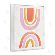 Jess Bruggink | Watercolor Rainbow Arches Pink Yellow Red