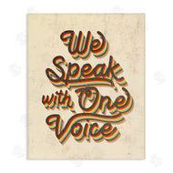 Stupell Studio | Speak with One Voice Script Typography